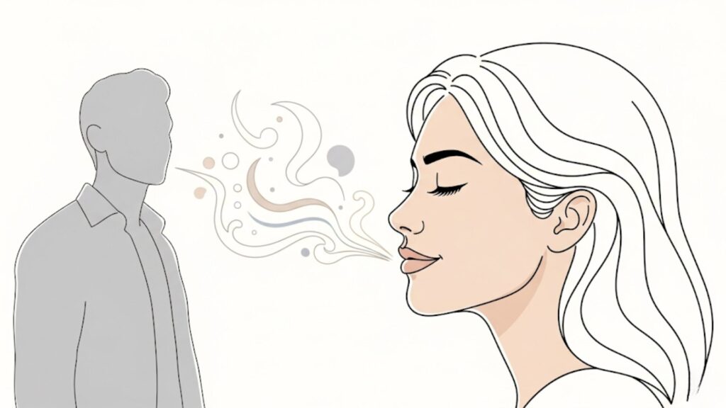匂いを嗅いでくる付き合ってない女性の行動を解読する