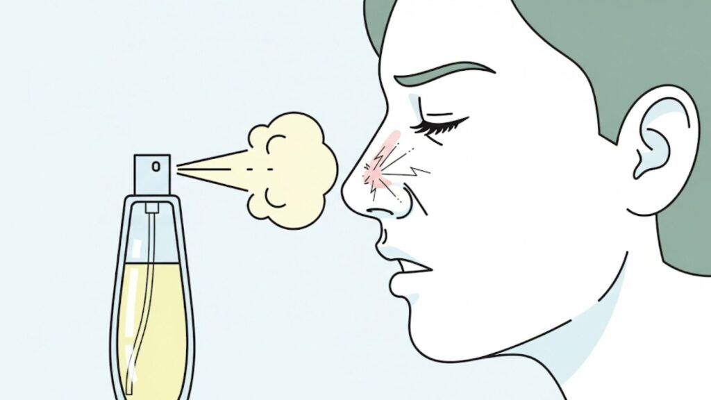 香水でくしゃみが出る脳のメカニズム