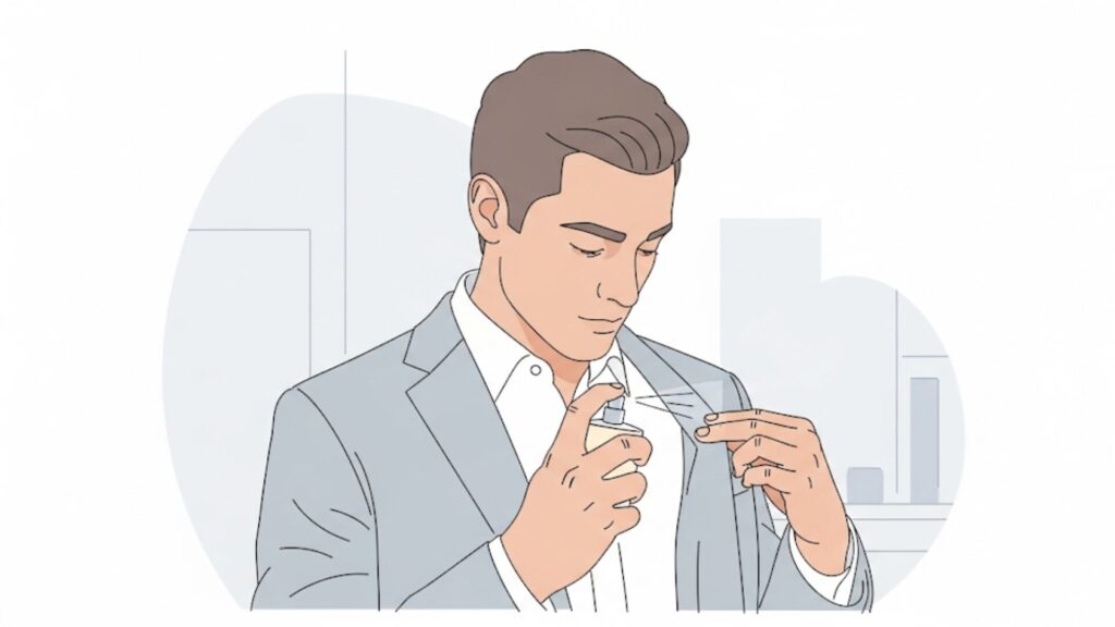 メンズが香水を服につける際のポイント