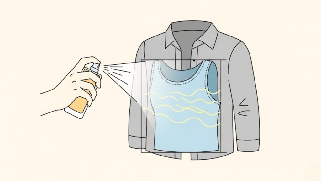 服の下に香水をつけても香らない理由と対策