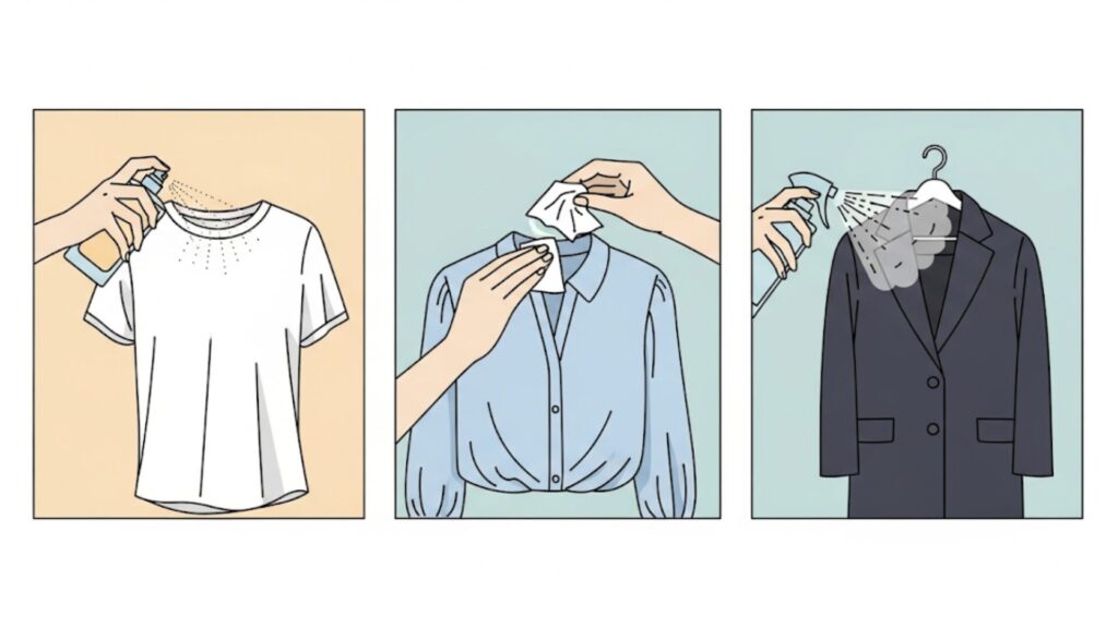 服に香りをつける方法の種類と使い分け